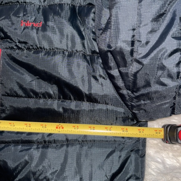 Hind Men’s Black & Red Full-Zip Puffer Jacket, Size Small - Picture 6 of 14